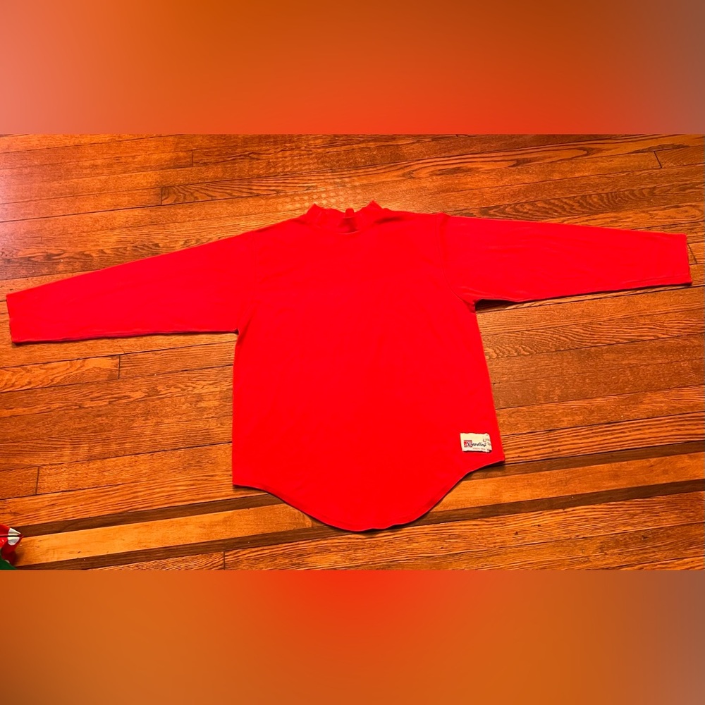 Speedline Athletic wear Long Sleeve T Shirt Mock Neck red Men’s L